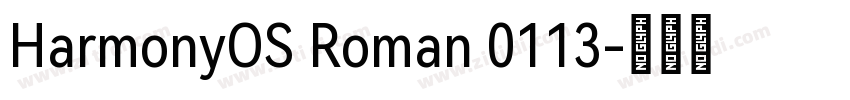 HarmonyOS Roman 0113字体转换